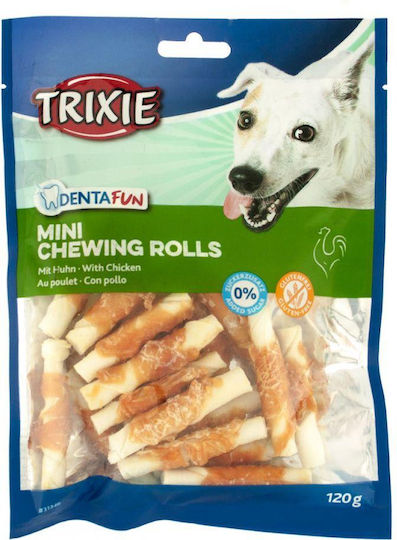 Trixie Dentafun Mini Zahnpflege Stick Hund für Kleine Rassen mit Geschmack Huhn 120gr 31346