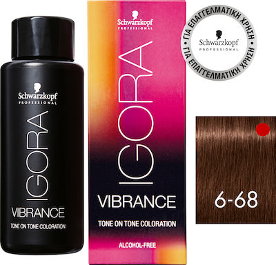 Schwarzkopf Igora Vibrance Temporary Dye in Gel Form 6-68 Blonde Dark Chocolate 60ml