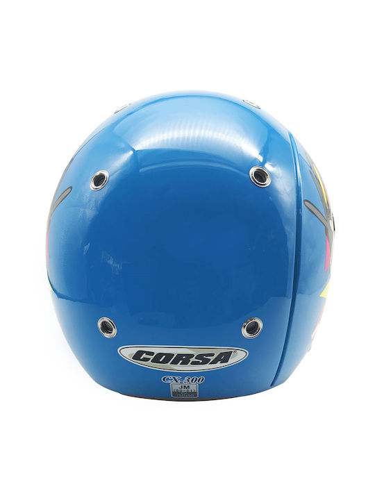 Corsa CX300 Blue Παιδικό Κράνος Μηχανής Jet 750gr