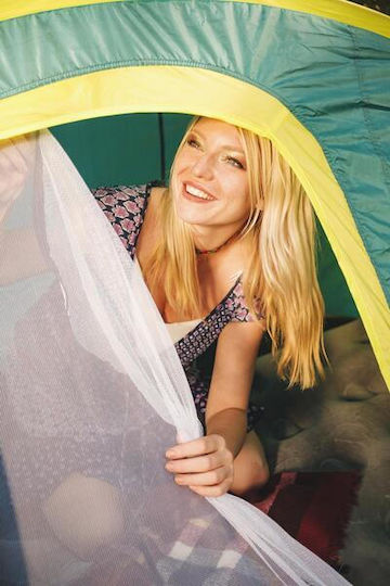 Bestway Σκηνή Camping Pop Up Μπλε 3 Εποχών για 2 Άτομα 235x145x100εκ.