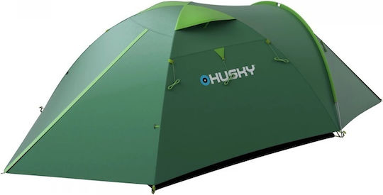 Husky Bizon 3 Plus Winter Camping Igloo Mountaineering Green with Double Cloth for 3 People Waterproof 4000mm 410x220x130cm