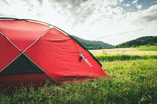Husky Felen 2-3 Winter Camping Tents Geodesic Red with Double Cloth for 3 People 330x165x130cm