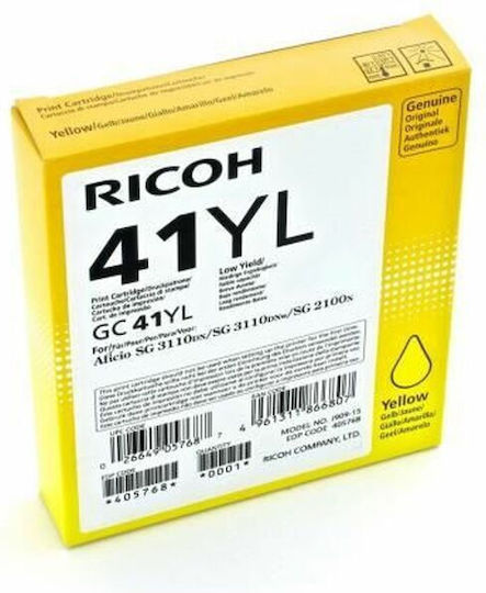 Ricoh GC41CL Γνήσιο Μελάνι Εκτυπωτή InkJet Κίτρινο (405768)