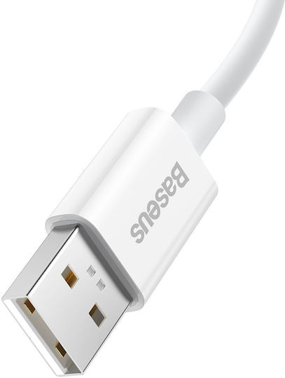 Baseus Superior USB 2.0 Cable USB-C male - USB-A 65W White 2m (CAYS001002)