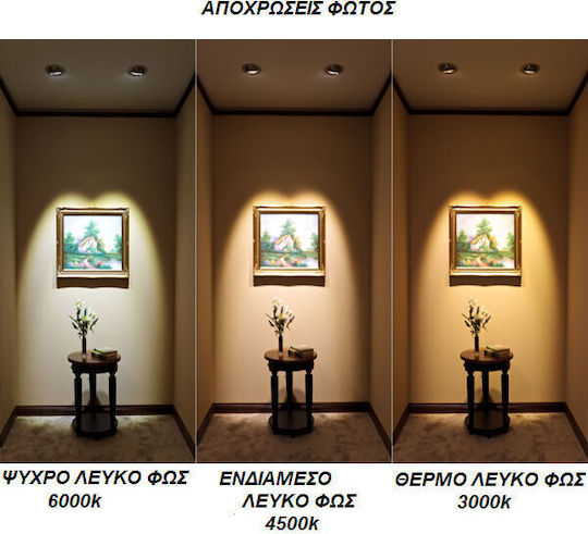 Elvhx Λάμπα LED 7.5W για Ντουί GU10 και Σχήμα MR16 Θερμό Λευκό 570lm Dimmable