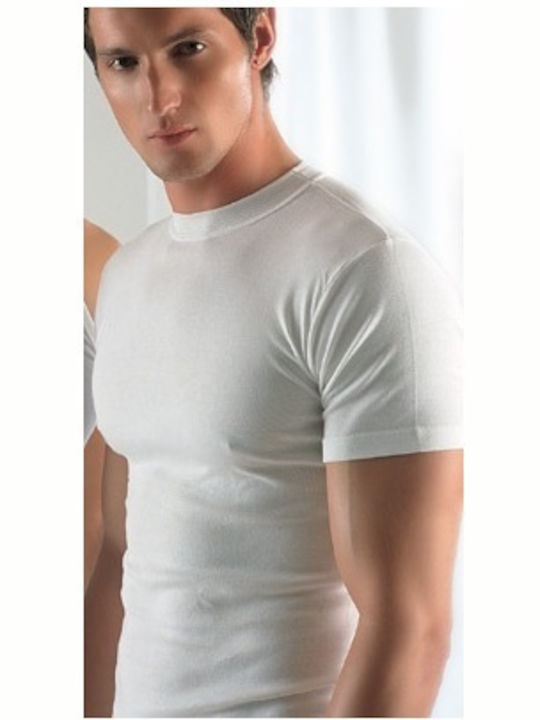 Lord Men's Short Sleeve Undershirt White