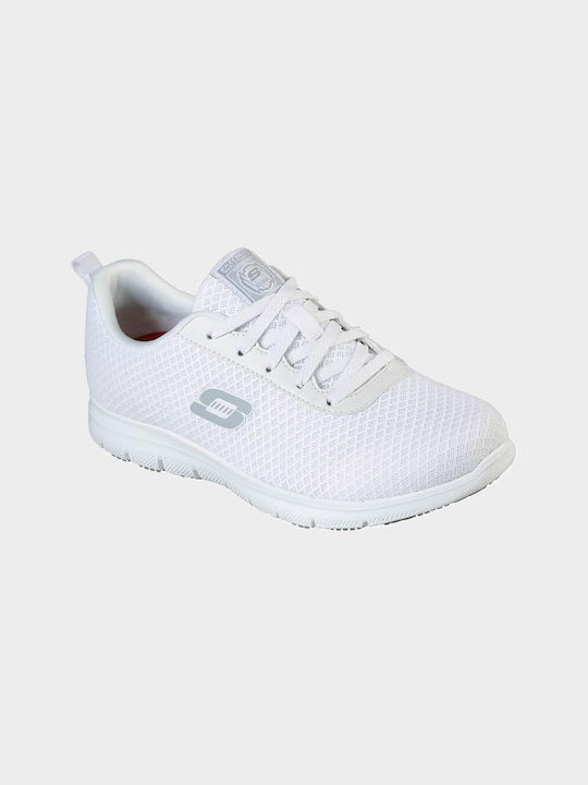 Skechers Ghenter-Bronaugh Παπούτσι Εργασίας Λευκό με Πιστοποίηση SR