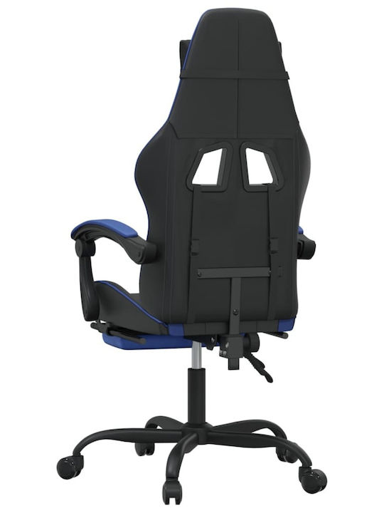 vidaXL 349603 Геймърски стол с подлакътник Син