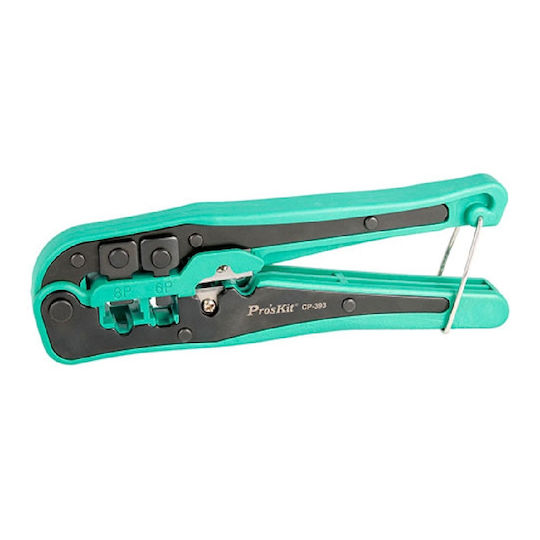 LogiLink Ethernet Internet Cable Crimping Plier RJ12, RJ11, RJ45, RJ10, RJ22 with Cable Cutter (Length 180mm) WZ0019