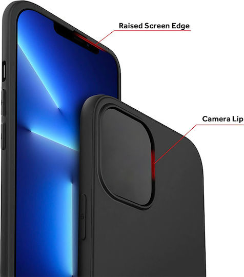 Powertech Back Cover Σιλικόνης Μαύρο (Galaxy A22 5G)