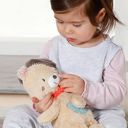 Fehn Sleep Toy Bear made of Fabric with Lights for 0++ Months