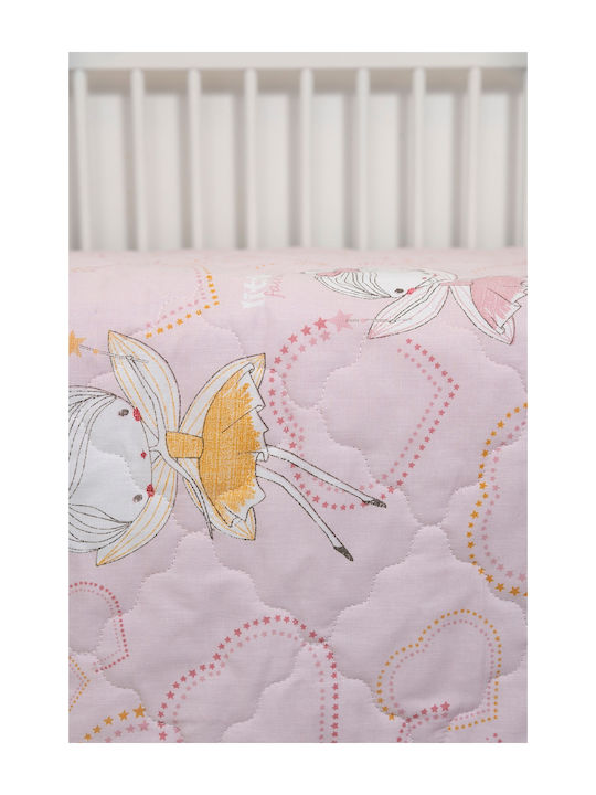 Naf Naf Fairies Set Pătură pentru bebeluși Bumbac Roz 100x140cm