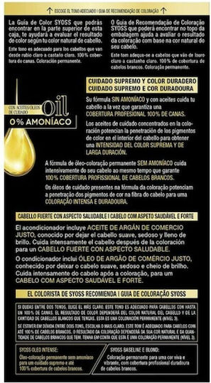 Syoss Oleo Intense Боя За Коса Без Амоняк Nº 8,50 Светло Русо Сандре 50ml