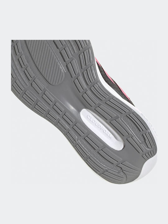 Runfalcon 3.0 El K Kids Sports Shoes Running with Hoop & Loop Closure Black