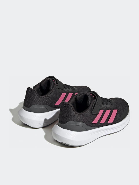 Runfalcon 3.0 El K Kids Sports Shoes Running with Hoop & Loop Closure Black