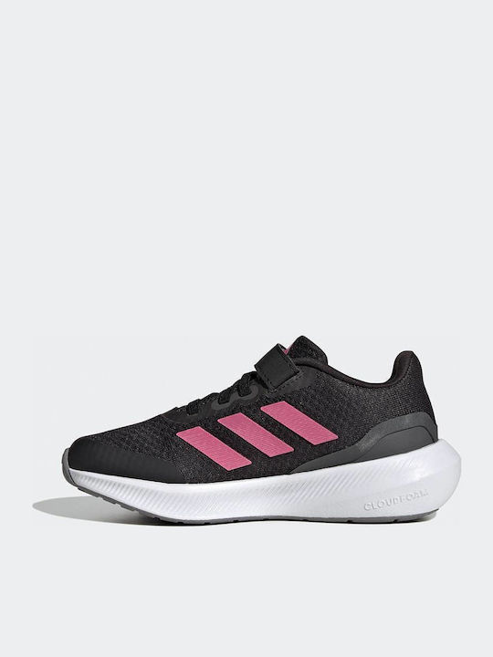 Runfalcon 3.0 El K Kids Sports Shoes Running with Hoop & Loop Closure Black