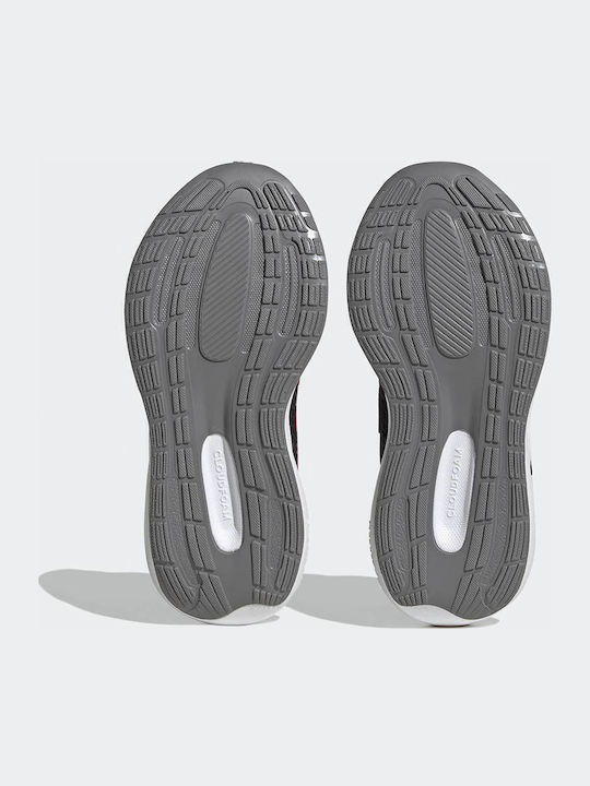Runfalcon 3.0 El K Kids Sports Shoes Running with Hoop & Loop Closure Black