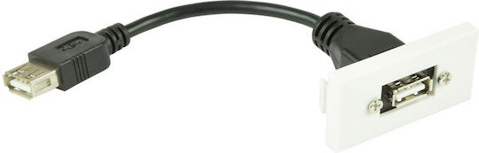 AvLink Convertor USB-A Feminin în USB-A Feminin Alb 1 Bucată 122.530UK