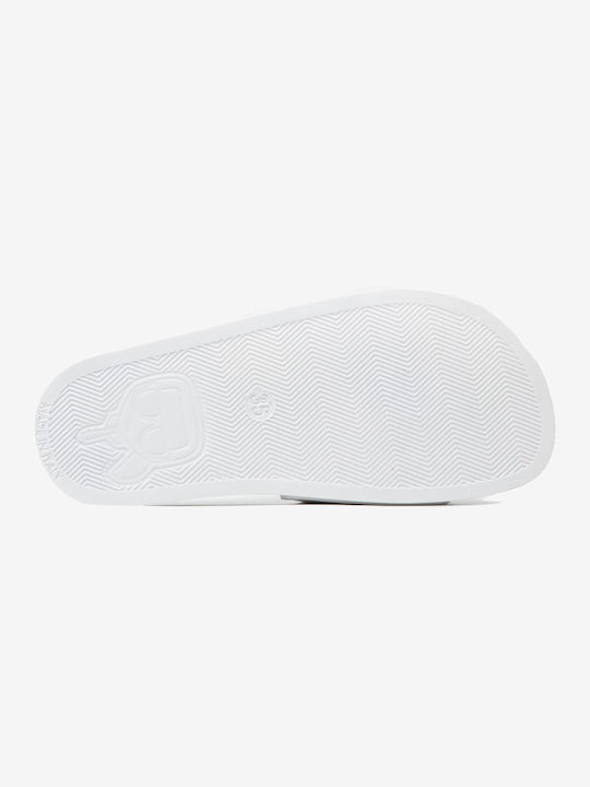 Karl Lagerfeld Men's Slides White