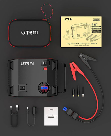 Utrai Jstar 5 Portable Car Battery Jump Starter 24000mAh with Φακό / Power Bank / USB / Pump 12V