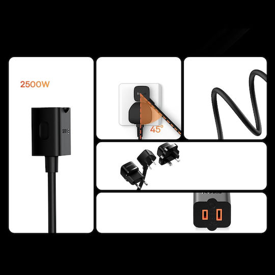 Baseus Powercombo Καλώδιο 1m PSMN000301 1τμχ
