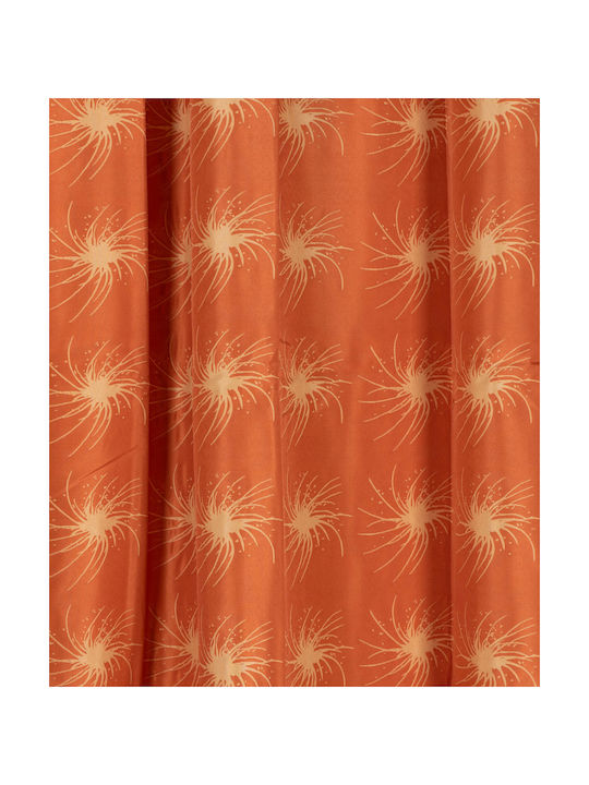 Silk Fashion Κουρτίνα με Τρέσα NX6101 Πορτοκαλί 280x300εκ.