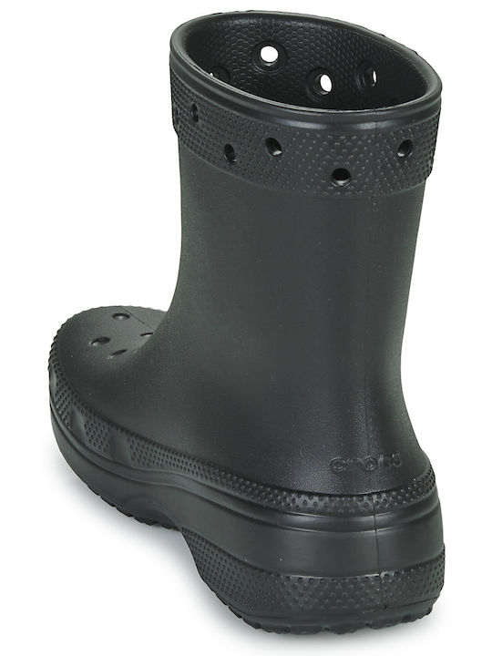 Women's Mid Heel Wellies Black