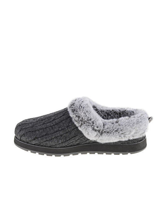 Skechers Winter Damen Hausschuhe in Gray Farbe