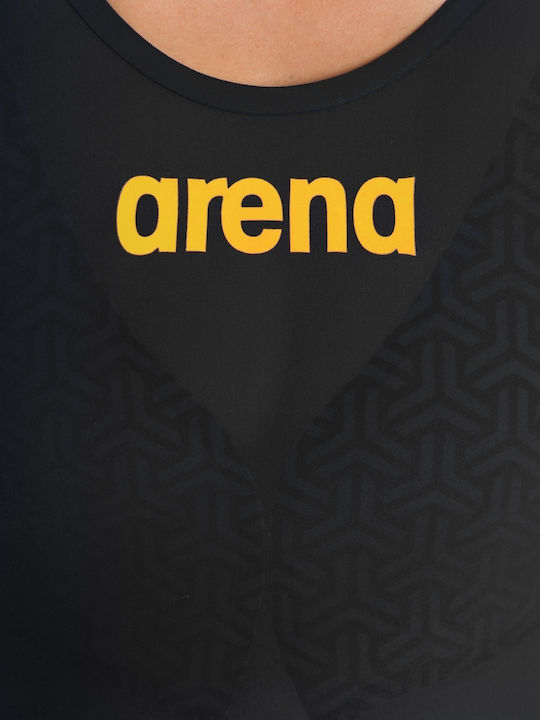 Arena Powerskin Carbon Glide Open Back 003663-105 Женски Състезателен Една част Бански за плуване Черен