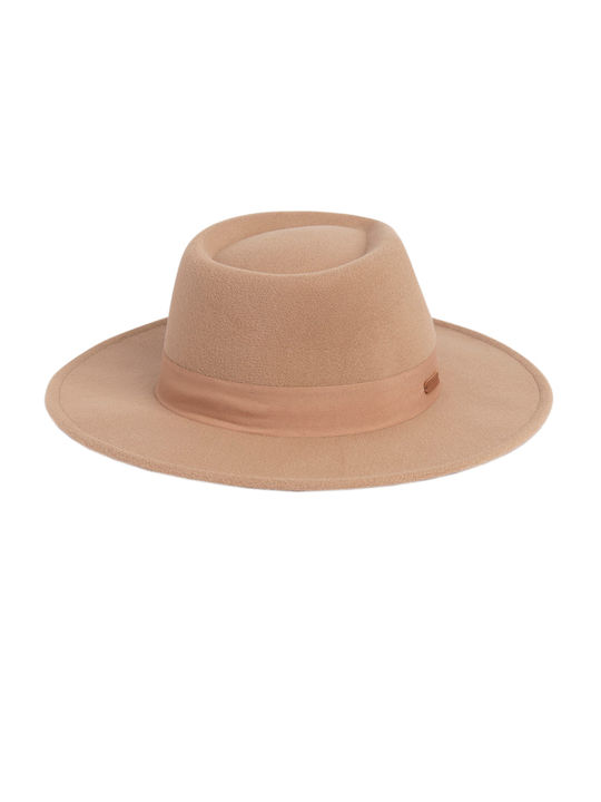 Pepe Jeans Fabric Women's Fedora Hat Beige