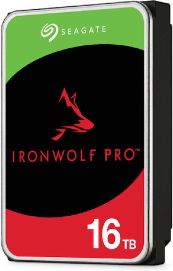 Seagate IronWolf Pro 16TB HDD Hard Drive 3.5" SATA III 7200rpm with 256MB Cache for NAS ST16000NT001