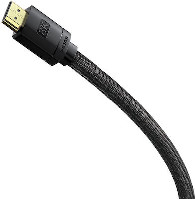 Baseus High Definition HDMI 2.1 Braided Cable HDMI male - HDMI male 5m Black