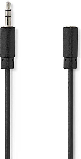 Nedis 3.5mm Jack Cable Male to Female Black 5m