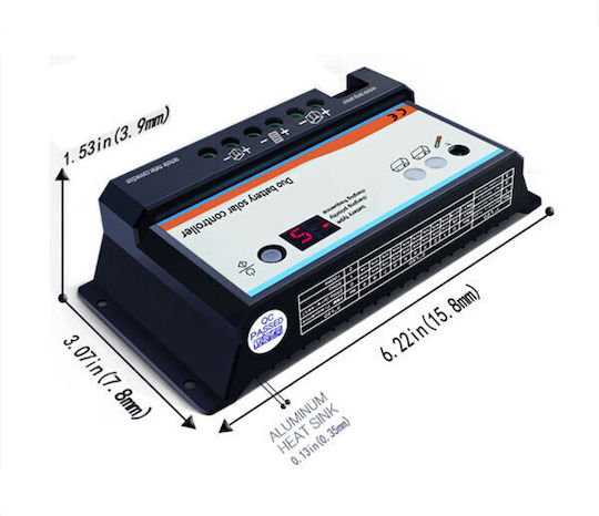 Pals EPIPDB-COM 20 Ρυθμιστής Φόρτισης PWM 24V 20A