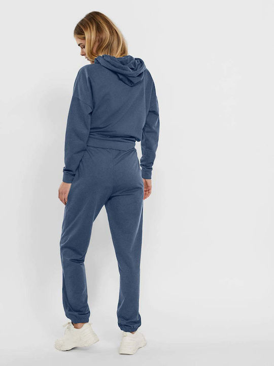 Vero Moda Hohe Taille Damen-Sweatpants Jogger Indigo