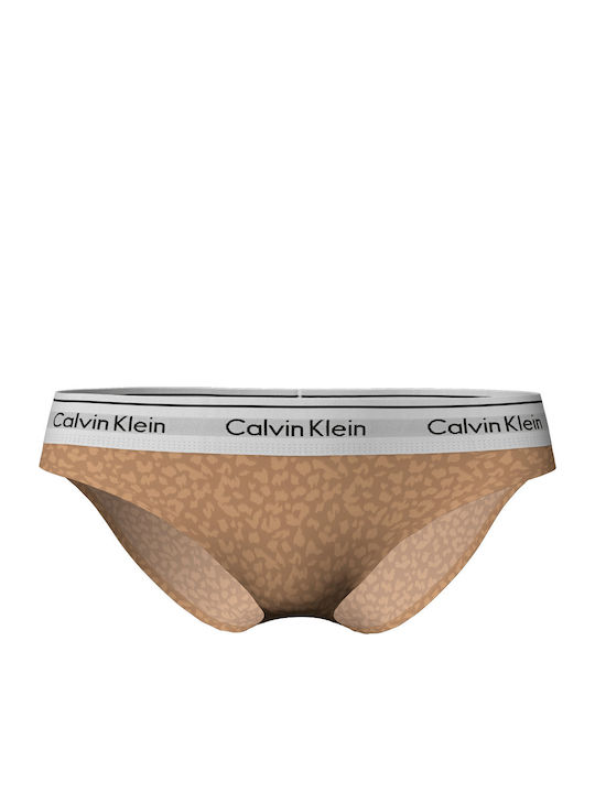 Calvin Klein Γυναικείο Slip Καφέ