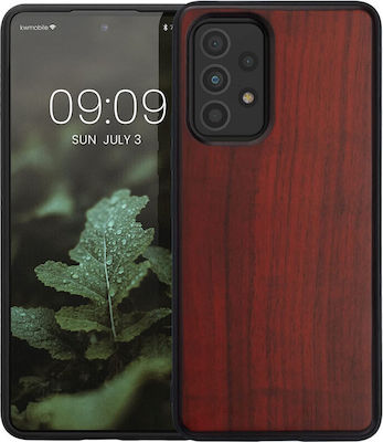 KWmobile Umschlag Rückseite Hölzernes Dark Red (Galaxy A53) 57997.20