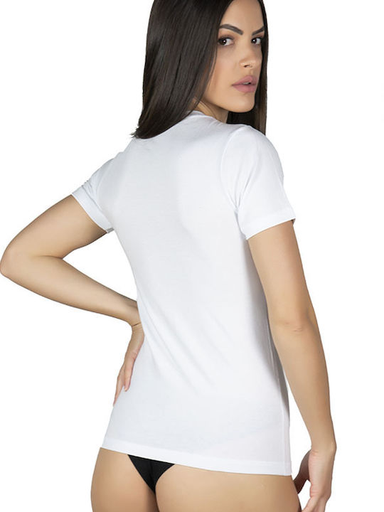 A.A UNDERWEAR Women's Short Sleeve T-Shirt White