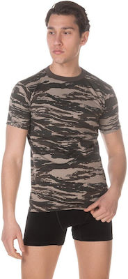 Short Sleeve T-shirt Military Greek Army In Khaki Colour