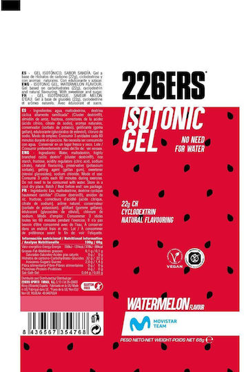 226ERS Isotonic Gel Watermelon 68gr