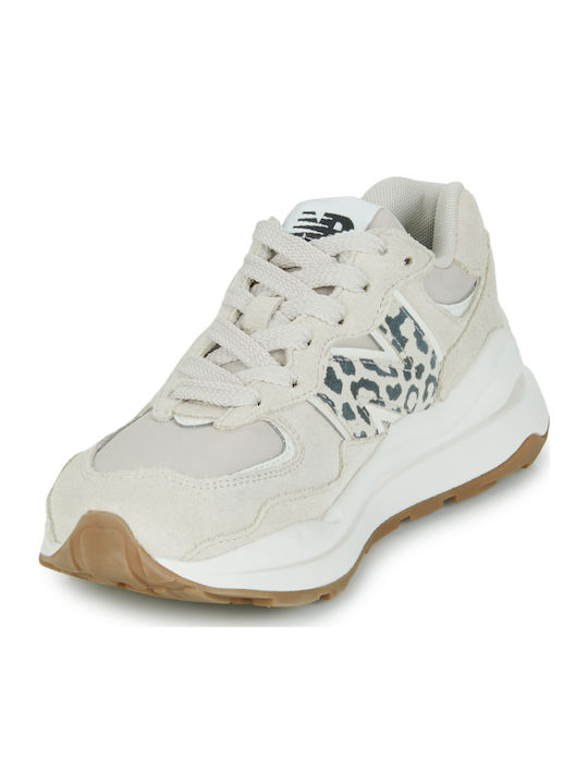 57/40 Γυναικεία Chunky Sneakers Μπεζ