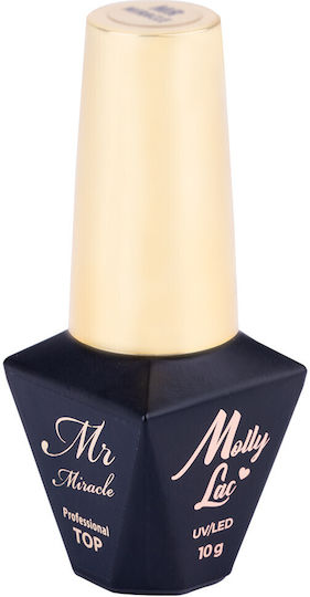 Molly Lac Top Coat για Ημιμόνιμα Βερνίκια 10ml