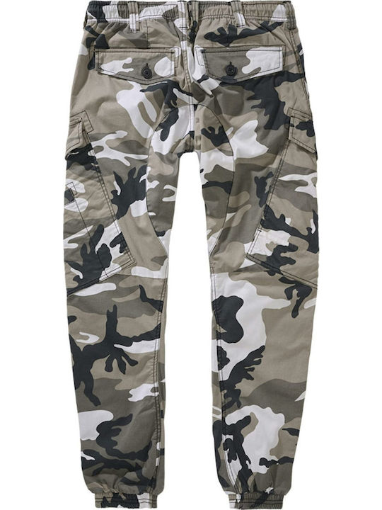 Herrenhose Cargo Elastisch Slim Fit Grau