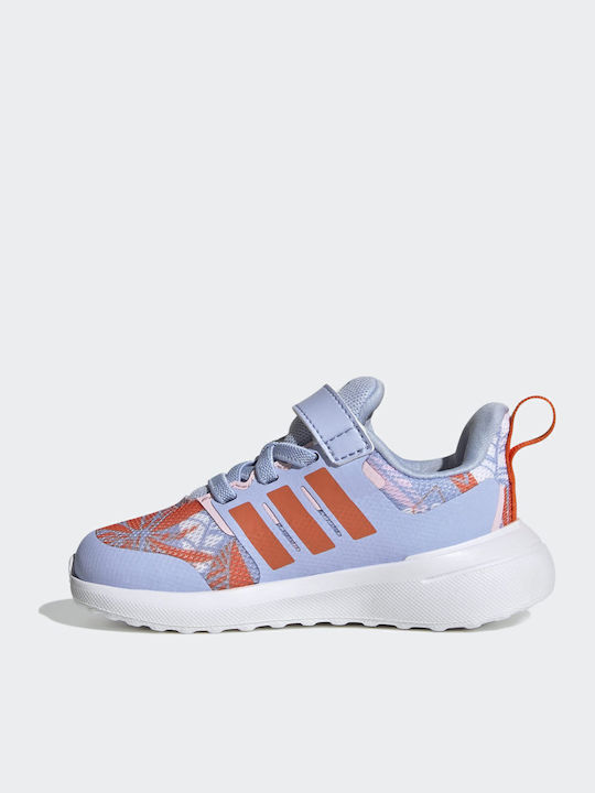 Fortarun Moana Cloudfoam Sport Elastic Kids Sports Shoes Running with Hoop & Loop Closure Light Blue