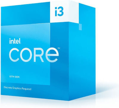 Intel Nucleu i3-13100F 3.4GHz Procesor cu 4 nuclee pentru Socket 1700 cu Casetă și Cooler