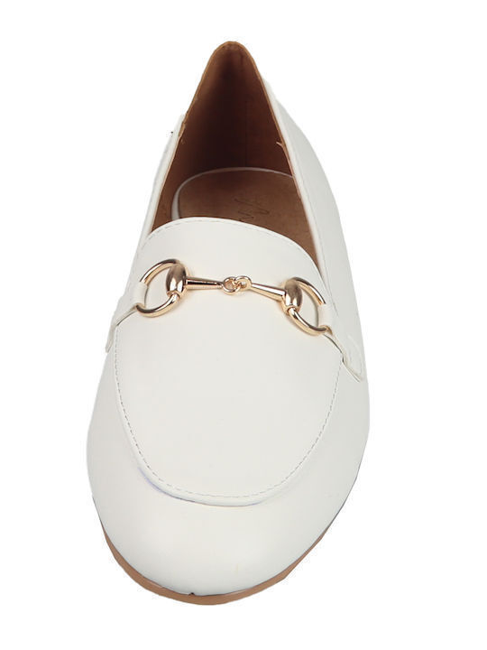 Envie Shoes Women's Loafers in White Color