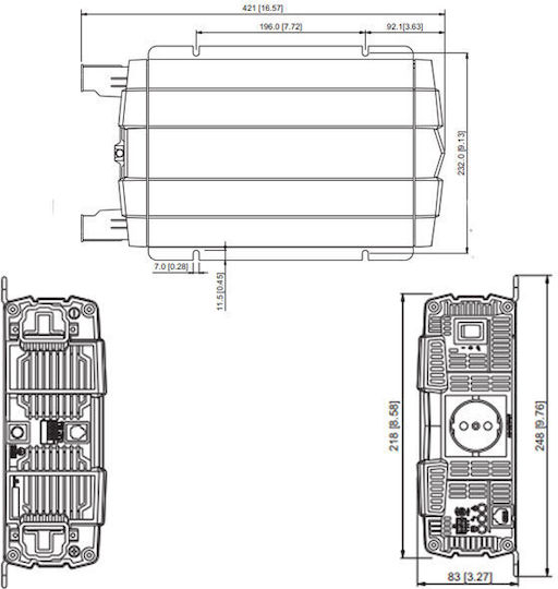 Cotek SP1500-24 Invertoare Unda Sinusoidală Pură Putere 1500W cu Tensiunea De Intrare 24V Cu O Singură Fază