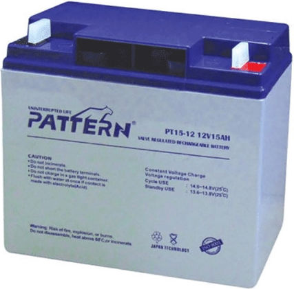 Pattern Battery PT15-12 Батерия UPS с Капацитет 15Ах и Напрежение 12V 1бр