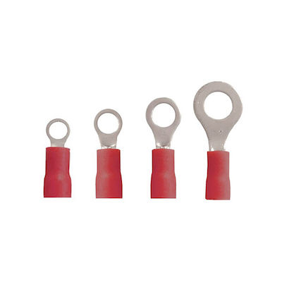 Adeleq Insulated Ring Terminal Φ4mm Red 12-502154