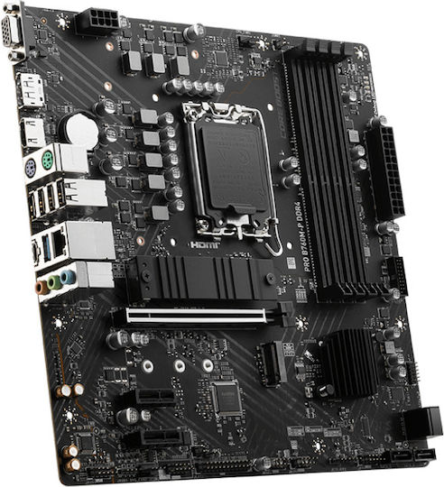MSI Pro B760M-P DDR4 Motherboard Micro ATX με Intel 1700 Socket 7E02-001R